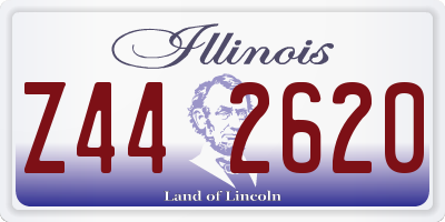 IL license plate Z442620