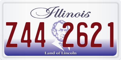 IL license plate Z442621