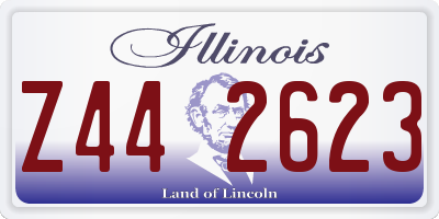 IL license plate Z442623