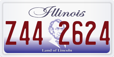 IL license plate Z442624
