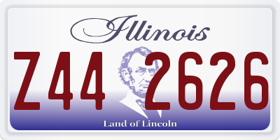 IL license plate Z442626