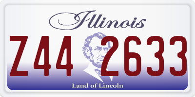 IL license plate Z442633