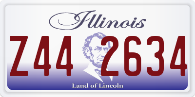 IL license plate Z442634