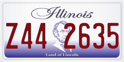 IL license plate Z442635