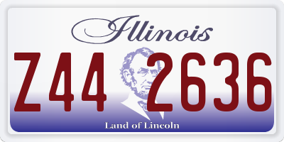 IL license plate Z442636