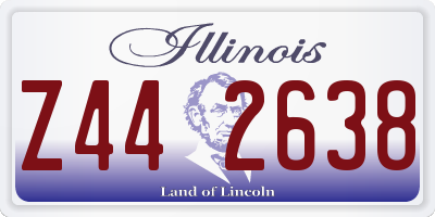 IL license plate Z442638