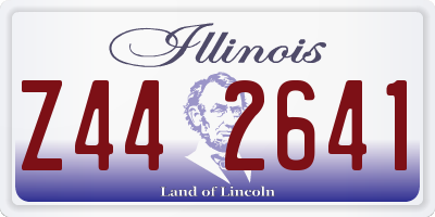 IL license plate Z442641