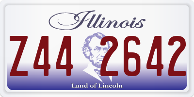 IL license plate Z442642