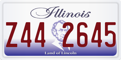 IL license plate Z442645