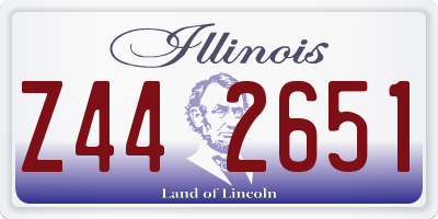 IL license plate Z442651