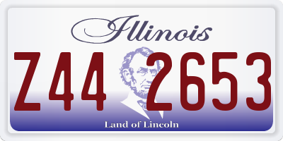 IL license plate Z442653