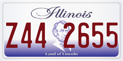 IL license plate Z442655