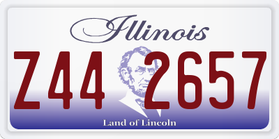 IL license plate Z442657
