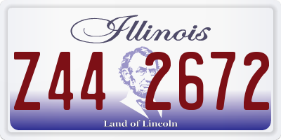 IL license plate Z442672