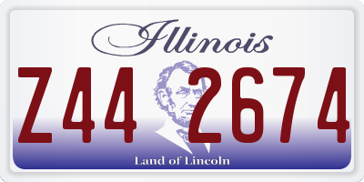 IL license plate Z442674