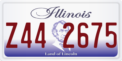 IL license plate Z442675