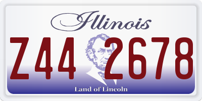 IL license plate Z442678