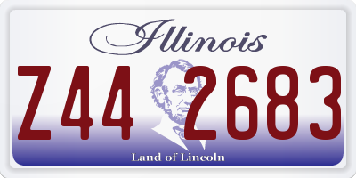 IL license plate Z442683
