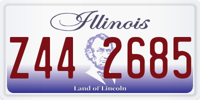 IL license plate Z442685