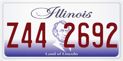 IL license plate Z442692