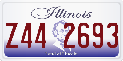 IL license plate Z442693