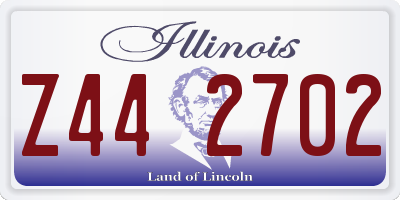 IL license plate Z442702