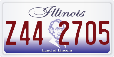 IL license plate Z442705