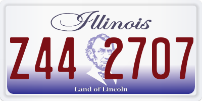 IL license plate Z442707