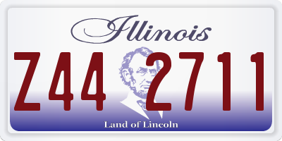 IL license plate Z442711