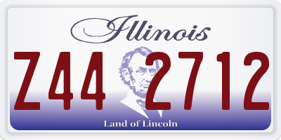IL license plate Z442712
