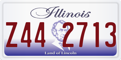 IL license plate Z442713