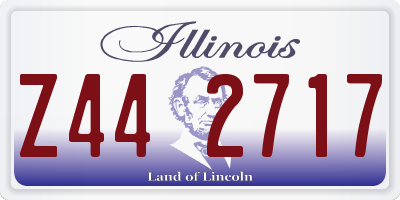 IL license plate Z442717
