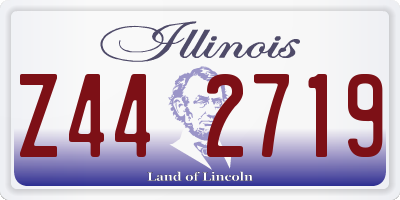 IL license plate Z442719