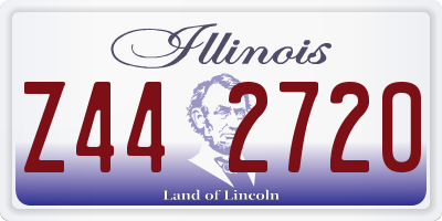 IL license plate Z442720