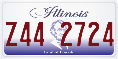 IL license plate Z442724