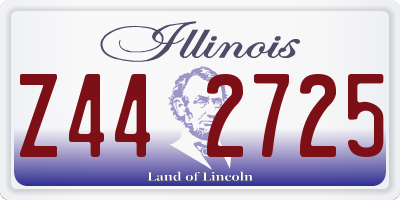 IL license plate Z442725