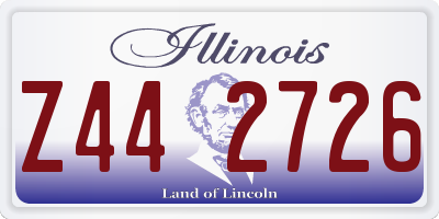 IL license plate Z442726