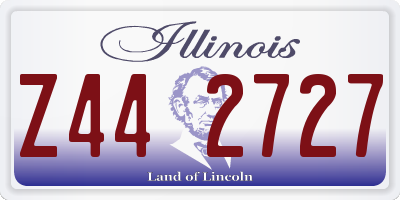 IL license plate Z442727