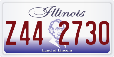 IL license plate Z442730