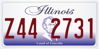 IL license plate Z442731