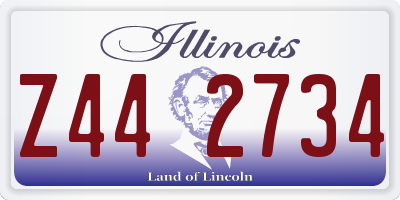 IL license plate Z442734