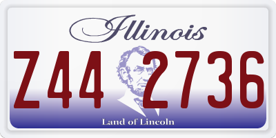 IL license plate Z442736
