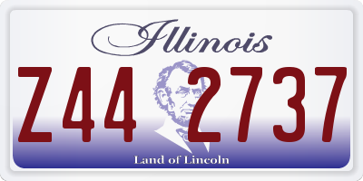 IL license plate Z442737