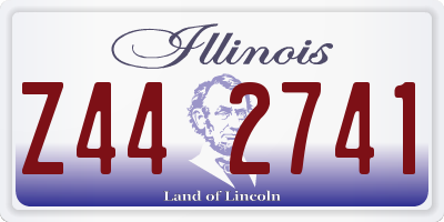 IL license plate Z442741