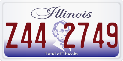 IL license plate Z442749