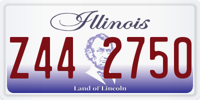 IL license plate Z442750