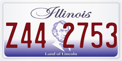 IL license plate Z442753
