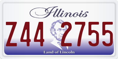 IL license plate Z442755