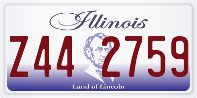IL license plate Z442759