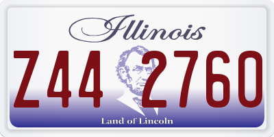 IL license plate Z442760